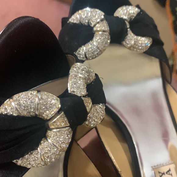 Badgley Mischka platinum women’s Janni, open toe pumps - Picture 6 of 6